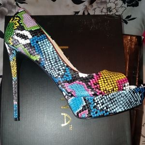 Snakeskin Heel Size 10